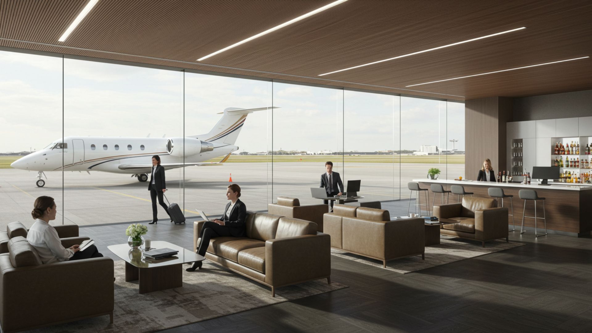 Private jet transfers